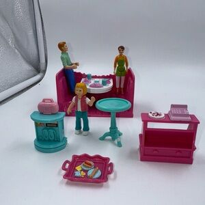 FISHER PRICE SWEET STREETS CANDY SHOP AND DANCE STUDIO ACCESSORIES LOT Of 8